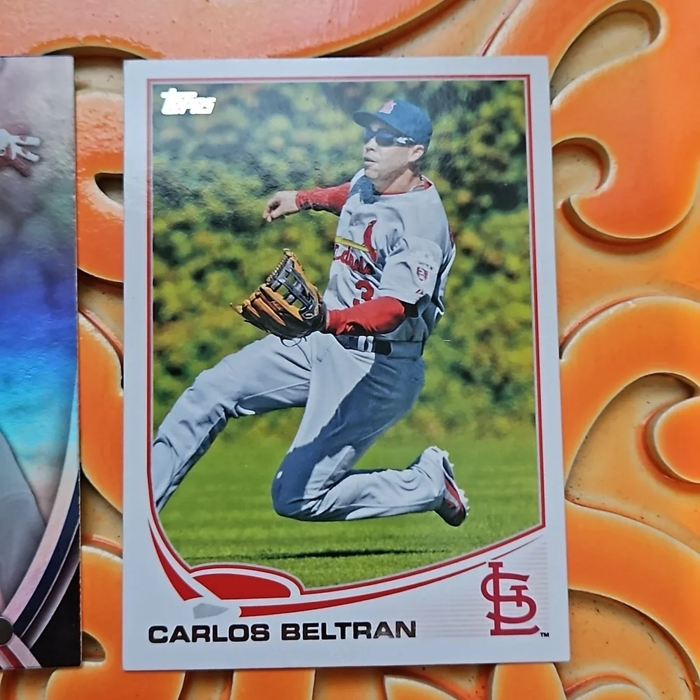 Topps Carlos Beltran Saint Louis Cardinals #95 Platinum and #527 2 Pack